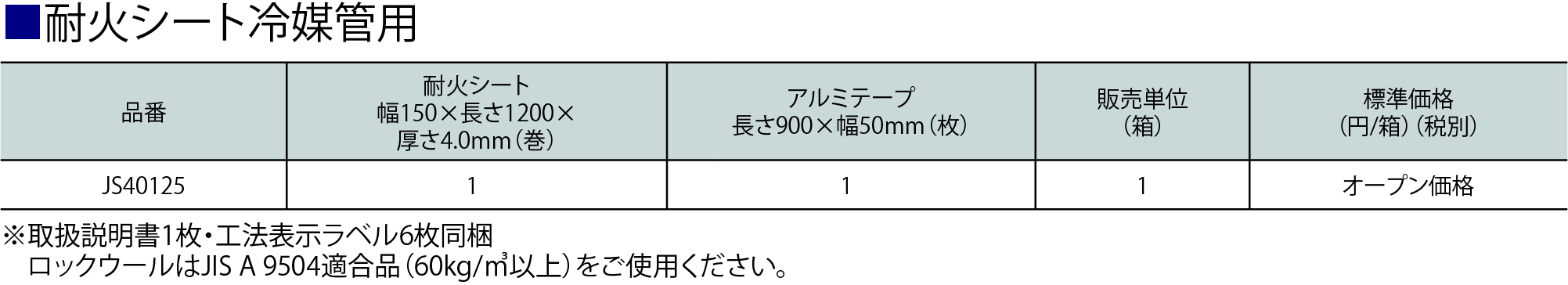 品番表